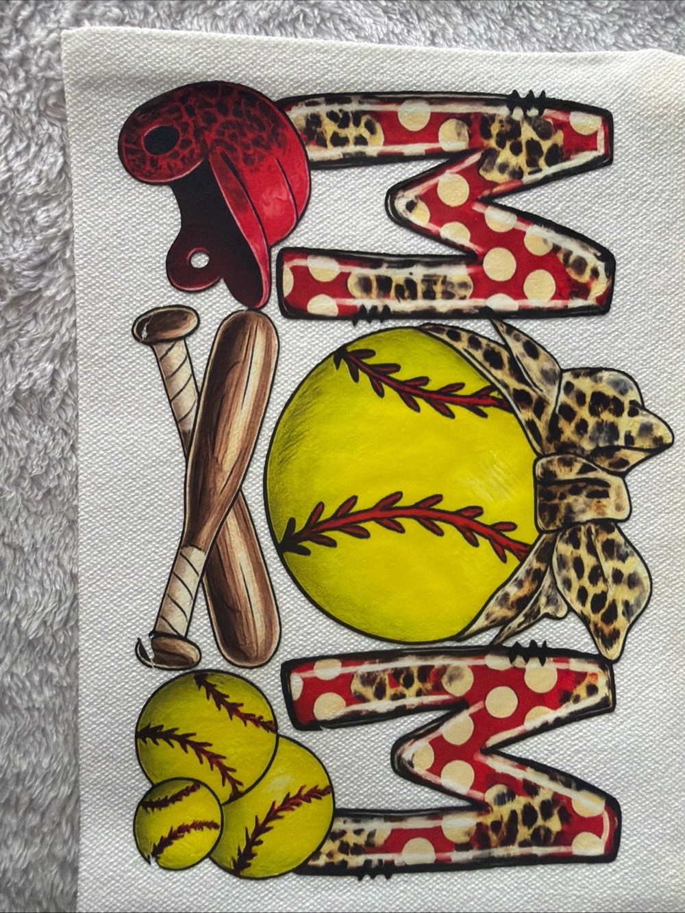 Women Bags Cosmetic Bag - Yellow Softball Graphic